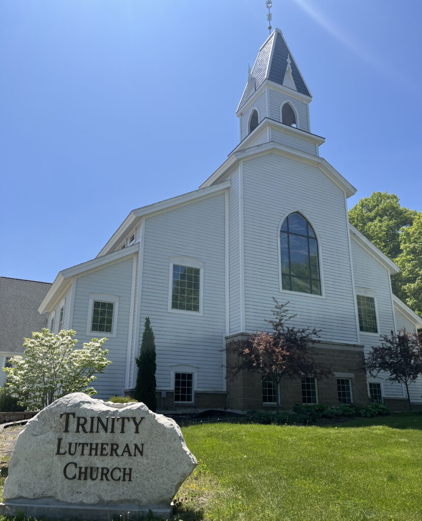 Summer photo of Trinity Lutheran Church